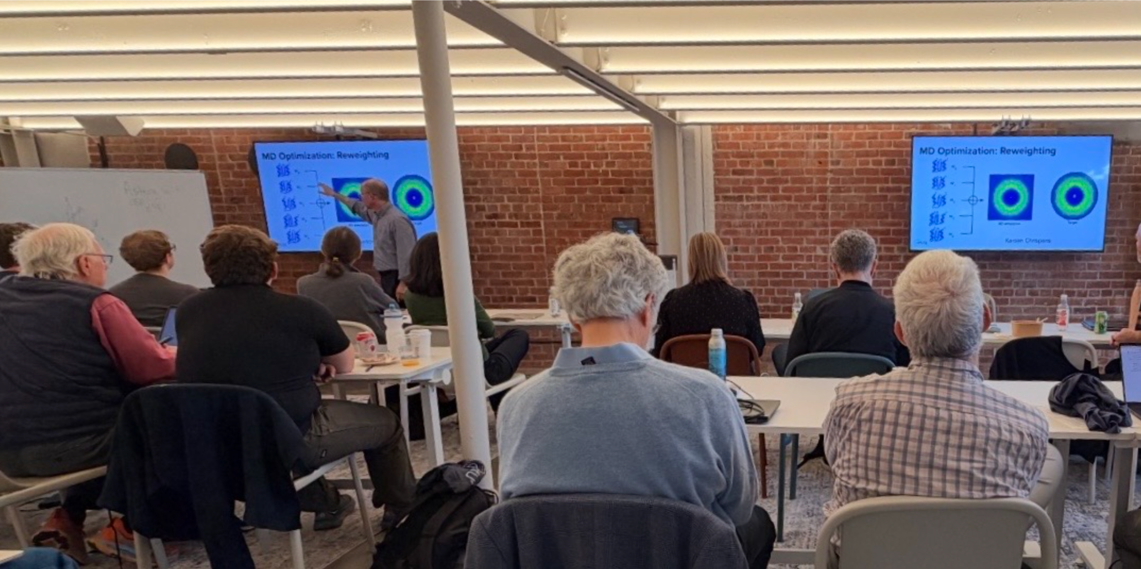 Mike Wall presents progress on MD optimization of diffuse scattering